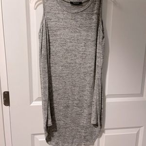 Gray Long Sleeve dress Cut out Shoulders Size S